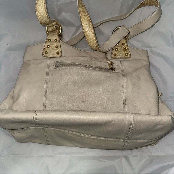 Chi Designed by Falchi Vintage Snakeskin Accent Shoulder Bag - Picture 6 of 8